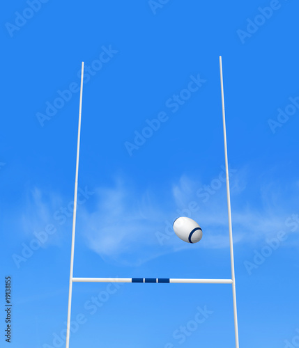 Plakat na papierze fotorealistycznym Cel rugby