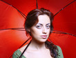 © DrawVisuals - Woman with a red umbrela