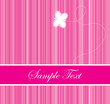 © jameschipper - pink colored barcode background with a butterfly