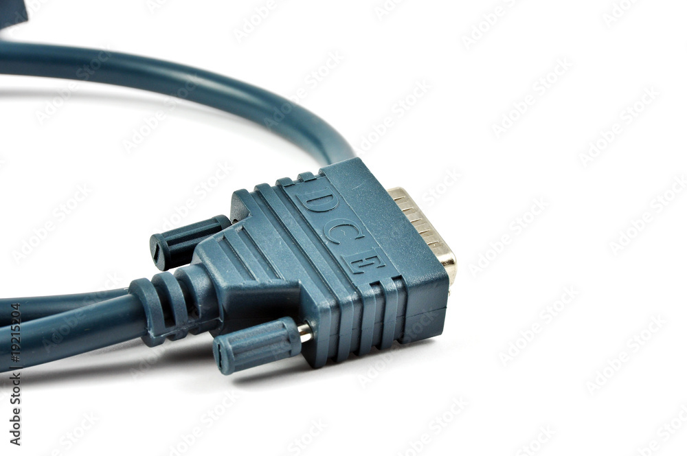 Serial Cable Connection To Router communications router cable for serial ntu Stock Photo | Adobe Stock