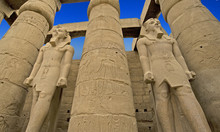 Statues Of Ramesses II In Luxor Temple