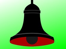 Illustration Of Silhouette Of A Bell