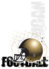 Wall Mural - american football circle poster background 3