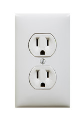 white electric outlet