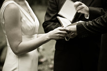 Exchange Of Wedding Rings Hands