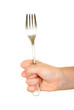Fork in  hand