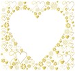 weselna kartka ze złotymi sercami