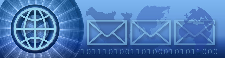 Wall Mural - Banner Technology and e-mail