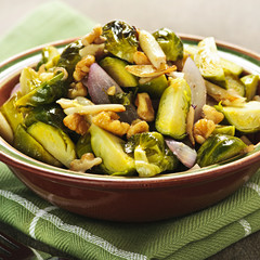 Wall Mural - Roasted brussels sprouts dish