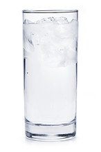 Full Glass Of Ice Water