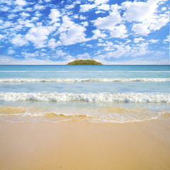 Poster - beach under sun