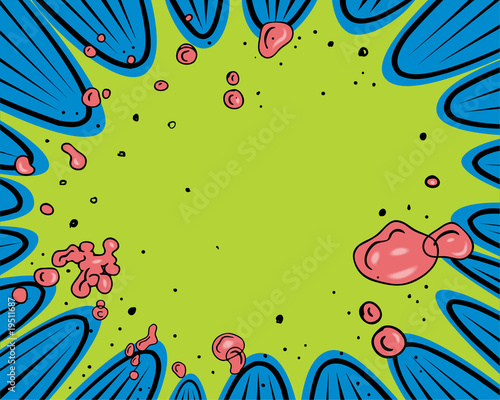Comic book - explosion - background