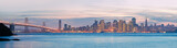 Fototapeta  - High resolution panorama of San Francisco Skyline and Bay Bridge
