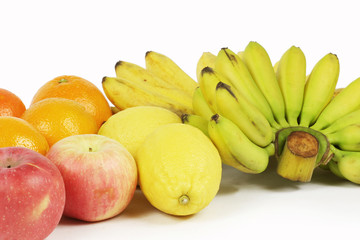 fruits isolated on white background