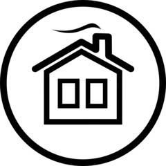 Poster - vector icons of home