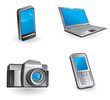 Multimedia & communication icon set