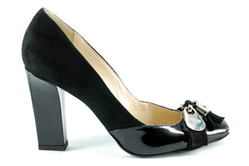 woman black shoe