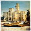white castle (from my vintage castles series)