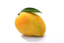 Ripe Mango On White