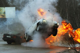 Fototapeta Tulipany - Car crash
