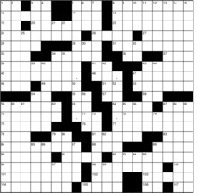Blank Background Crossword Vector