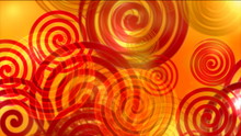 Orange Spirals Motion Background