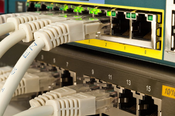 network switch and patch cables