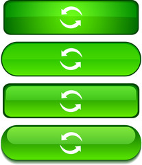 Refresh  web buttons. Vector illustration