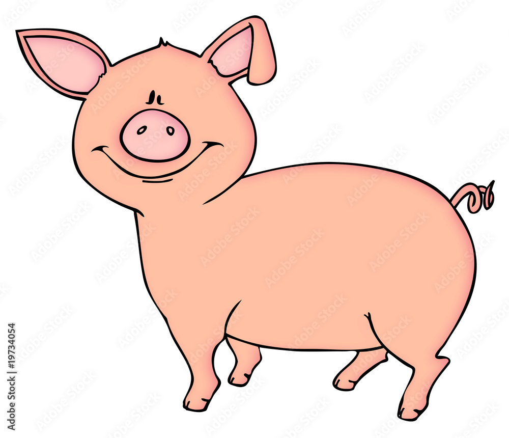 Schwein, Ferkel, Sau, Eber, Bauernhof, Farm Stock Illustration | Adobe Stock, image size:1000x860