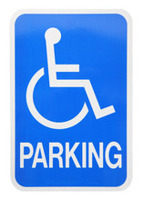 Handicap Parking Sign Cutout