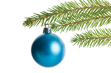 Single Blue Christmas Tree Decorations