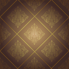 beige wallpaper in gold decoration