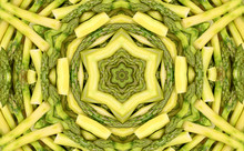 Abstract Fractal Background: Asparagus