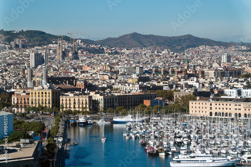 Plakat na papierze fotorealistycznym Hiszpania - barcelona - przegląd