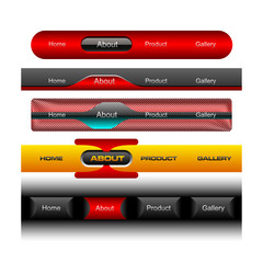 Wall Mural - Editable website vector buttons