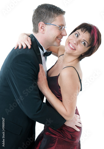 Couple having a sensual romantic rendez vous