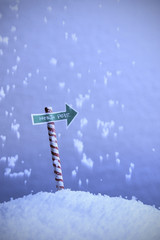 north pole sign