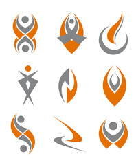 Wall Mural - Set of abstract symbols