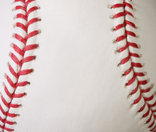 Macro baseball seams