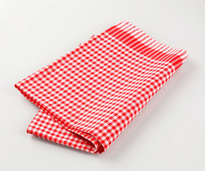 Wall Mural - Red and white tea towel