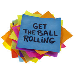 get the ball rolling