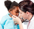 © WavebreakMediaMicro - Female doctor and her patient playing with a stethoscope
