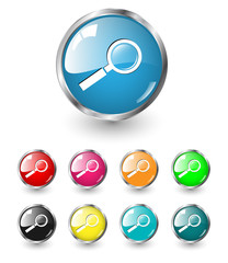 Poster - Search icon vector set