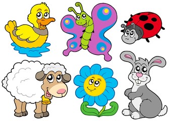 Sticker - Spring animals collection