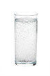 Soda water in glass