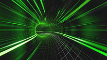 Abstract Green Tunnel Background