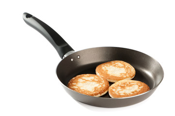 Pancakes In Frying Pan