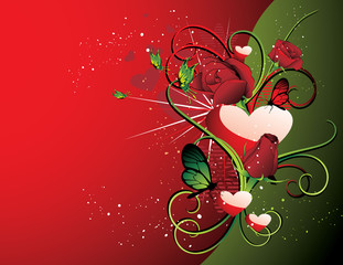 Wall Mural - vector de san valentin