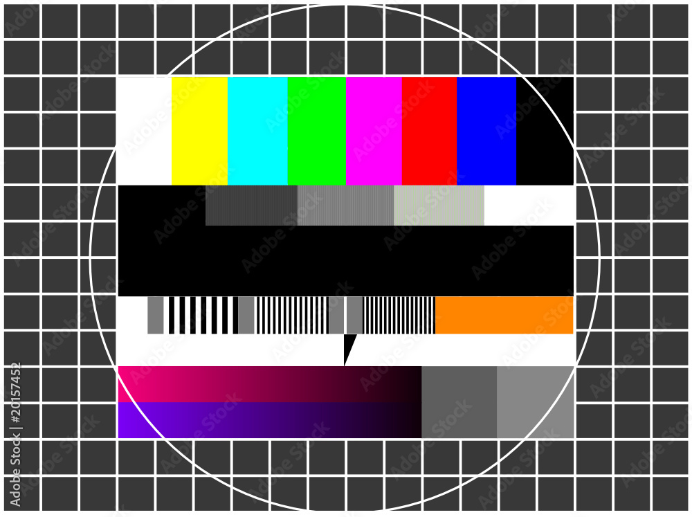 tv test pattern Stock Vector | Adobe Stock
