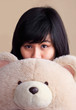teddy bear and cute girl